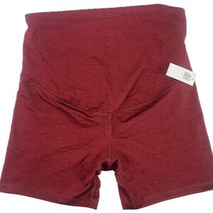 Old Navy Women's Maternity Burgundy Bike Shorts